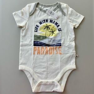BABY GAP Brannan’s Favorites 6-12 mo.Onesie short sleeve Tee-Life with Mama-NWT